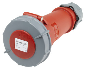 Złącze przemysłowe - zasilające 32A Gniazdo 400 V 4P Żeński MENNEKES Czerwony Montaż na kablu IP67