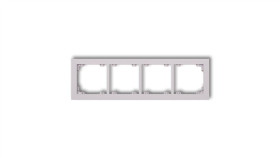 Deco Ramka Poczwórna Deco Pastel Matt Liliowy 41Dr-4