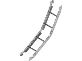 Łuk pionowy LPDC300H80 N drabinki grubość blachy 2,0mm 497130 BAKS
