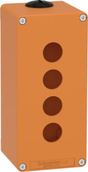 Enclosure, 80 x 175 x 77 mm, orange, for M25 cable entry, XAPO3504