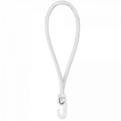 Guma elastyczna z hakiem PVC 0,4x25cm biała Bradas BCH3-0425WH-E