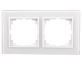 Sentia Ramka podwójna szklana biała 1472-62