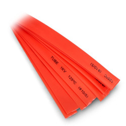 Rurka termokurczliwa 10,0/5,0 czerwona - 10szt.