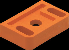 Distance plate, 10 x 40 x 26 mm for inductive sensors, E10579