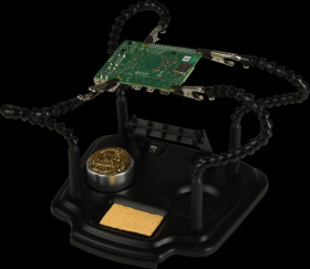 ZD-11M-1 Circuit board holder, with 4 flexible arms, sponge and dry clean