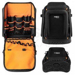 Plecak narzędziowy monterski ze wzmocnieniem 600D pojemność 20l, 7+19 kieszeni NEO 84-329