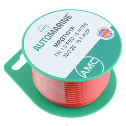 Red 1mm Thin Wall 16.5A Cable Mini Reel 15m