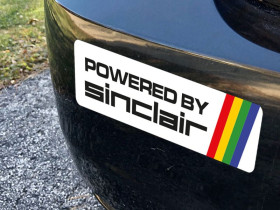 Sinclair retro bumper stickers
