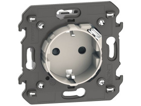 LIVING NOW Gniazdo 2P+Z schuko + USB C - zaciski automatyczne - 2 moduły - piaskowy beż KM4141USB LEGRAND