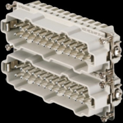 Pin contact insert, 8, 24 pole, equipped, push-in, with PE contact, 1875890000