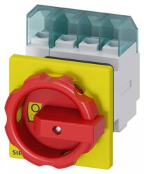 Rozłącznik główny/awaryjny 3P+N 32A 11.5kW AC23A 400V montaż tablicowy pokrętło otwór centralny 22.5 mm 3LD2254-1TL53