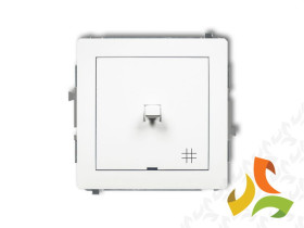 DECO Wyłącznik krzyżowy w stylu amerykańskim biały mat 25DWPUS-6 KARLIK