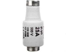 Wkładka bezpiecznikowa DII 25A gL/gG 500V 25D27