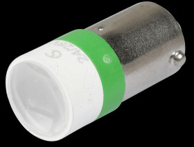 MELB2274 LED spot light, BA9s, green, 24 V, 14800 mcd, Ø10 mm, 30°