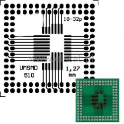 Jednostronna płytka do PLCC 18-32pin