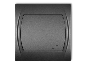 LOGO Wyłącznik schodowy grafitowy 11LWP-3 KARLIK