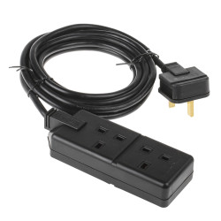 Przedłużacz 4m 2 gniazda Listwy zasilające typ Typ G - brytyjski Typ G, brytyjskie BS1363 13A