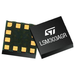 LSM303AGRTR Ultracompact high-performance e-compass module: ultralow-power 3-axis accelerometer and 3-axis magnetometer