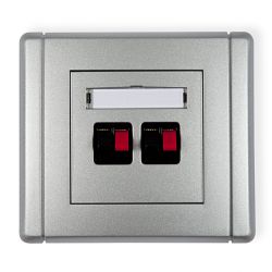 Gniazdo głośnikowe podwójne (2,5mm2)