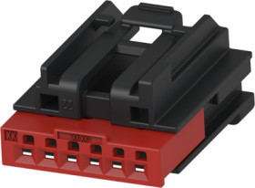 Socket, unequipped, 6 pole, straight, 1 row, black, 2035363-1