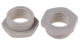 Adapter Do Dławnic Kablowych, M20 › M16, Materiał: Nylon 66, Kolor: Szary, Rs...