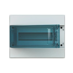 Rozdzielnica modułowa natynkowa hermetyczna Mistral65 1x12 M12 IP65 drzwi transp. 65P12X12A 1SLM006501A1202
