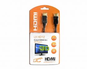 Kabel HDMI-HDMI złoty 19 Pin- 3m