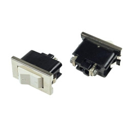 Przełącznik klawisz 230V 6A 2-poz 1-tor 1xNO WA-8 chrom klawisz biały