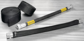 Bursting protection hose, inner Ø 38 mm, black, halogen free, -60 to 125 °C, 170-01307