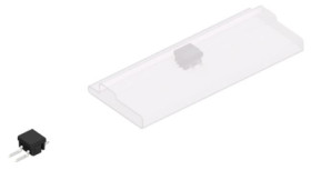 Pin header, 2 pole, pitch 2.54 mm, straight, black, SL12SMD0312ZBSM