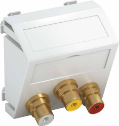 Nośnik multimedialny 45x45mm sw-gr OBO Bettermann, 6105201, szary, (S x W x G) 45 x 45 x 9 mm