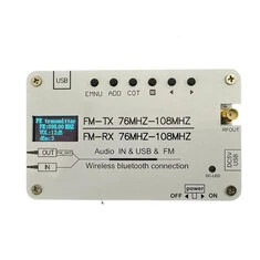 Wielofunkcyjny nadajnik odbiornik FM Bluetooth AUX USB Audio 76MHz-108MHz Wbudowana akumulator ładowalny przenośne radio