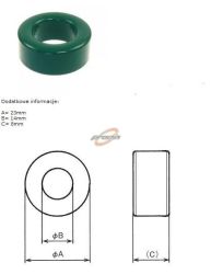 PIERŚCIEŃ FERRYTOWY 23x14 h=8mm