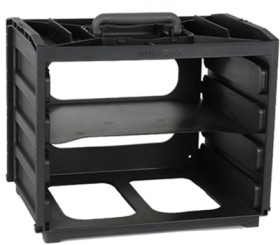 Support frame, black, (W x D) 376 x 265 mm, HANDYBOX 55
