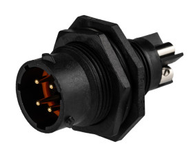 Złącze wielostykowe przemysłowe 4-pinowe, panelowe Wtyczka Souriau Sunbank by Eaton