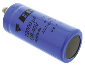 Kondensator 22000μF 40V dcmontażśrubowy Vishay 35 (Dia.) x 80mm