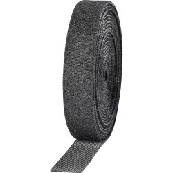 Toolcraft 419954 KL16X3000C Hook &amp; Loop 3000mm x 16mm - Black - 2 Rolls