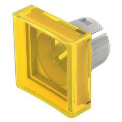 Soczewki do wskaźników, 51-954, Żółty, Kwadratowy, długość: 15.3