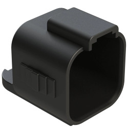 Protective cap, black, IP67 for AT series, AT06-6S-CAP