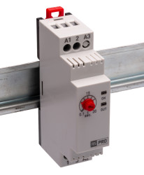 Timer Relay Szyna DIN 230V ac SPDT 3-stykowy RS PRO SPDT 0.1 → 30s 1 funkcyjny