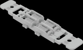 221-2512 Fixing adapter with locking foot and 2-fold strain relief