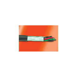 Alpha Wire 25096 BK005 Xtra-Guard 2 Screened Black 6 Core 0.23mm (100ft reel)