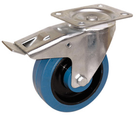 Koło samonastawne średnica kabla 125mm Płyta Guitel Hervieu 250kg wysokość całkowita 165mm