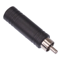 RCA Plug to 6.35mm Stereo Socket Adapter