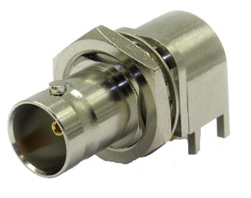 Złącze koncentryczne Montaż na płytce drukowanej Żeński 75Ω typ złącza Złącze BNC 0 to 3GHz Przepust