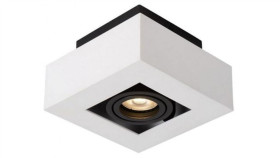 Oprawa Sufitowa Pita White+Black Ruchoma Kwadrat A