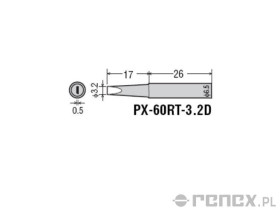 Grot do stacji GOOT RX-711AS - 3,2D