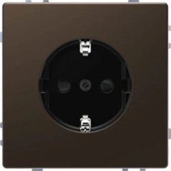 Merten Gniazdo pojedyncze z/u SCHUKO D-Life mocca metalik MTN2300-6052