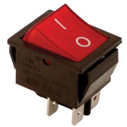 Łącznik TES-42 0-1 czerw. 16A 250V do wbud.TRACON