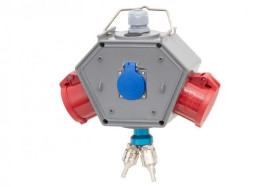 Rozdzielnica POLYBOX - gniazda 16A 5p, 32A 5p, 230V + 3xAIR(powietrze)